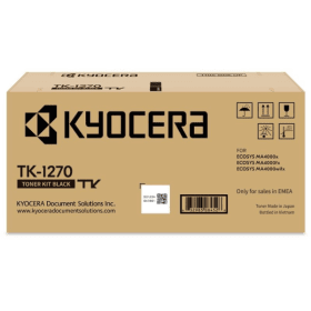 Kyocera TK 1270 Black Toner Cartridge 1T0C140NL0 Original