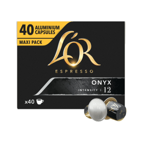 L Or Onyx Espresso Coffee Pods 40 Pack 531515 F
