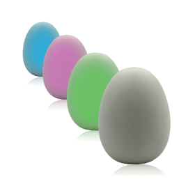 LED Sensory Light Up Egg Mood Light Battery Operated 90mm 4 Pack 918088 F