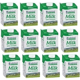 Lakeland Semi Skimmed Milk 500ml 12 Pack 529388 F