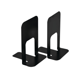 Large Deluxe Bookends 150mm x 210mm x 230mm Black 2 Pack 382621 F