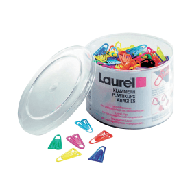 Laurel Coloured Paperclips 35mm 200 Pack 160363 F