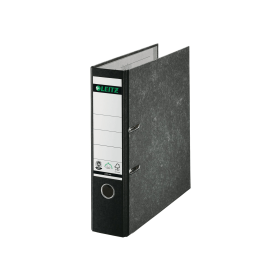 Leitz 180 Lever Arch File Board 80mm Foolscap Black 10 Pack 137952 F