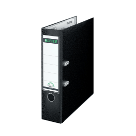 Leitz 180 Lever Arch File Poly 80mm A4 Black 10 Pack 118481 F
