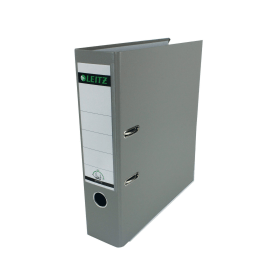 Leitz 180 Lever Arch File Poly 80mm A4 Grey 10 Pack 135884 F