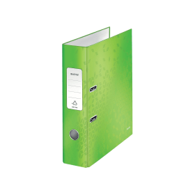 Leitz 180 WOW Lever Arch File A4 80mm Green 10 Pack 565477 F