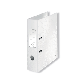 Leitz 180 WOW Lever Arch File A4 80mm White 10 Pack 282237 F
