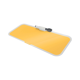 Leitz Cosy Glass Drywipe A4 Desktop Whiteboard Pad Warm Yellow 606477 F