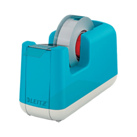 Leitz Cosy Heavy Base Tape Dispenser White Blue 606472 F
