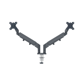 Leitz Ergo Dual Monitor Arm Dark Grey 817679 F