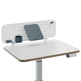Leitz Ergo Pegboard Desk Organiser with Laptop Holder 4 Compartments White 885204 F