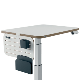 Leitz Ergo Small Pegboard Desk Organiser 2 Compartments White 885203 F