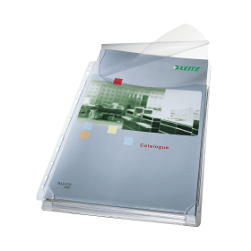Leitz Expanding Pocket with Flap A4 Clear 5 Pack 107036 F