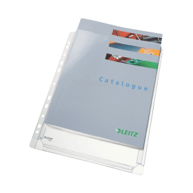 Leitz Gusseted Top Opening Expanding Pocket A4 Clear 5 Pack 126423 F