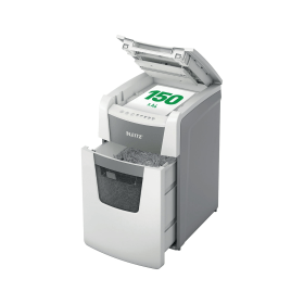Leitz IQ Autofeed Office 150 Micro Cut P 5 Shredder White 606672 F