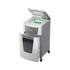 Leitz IQ Autofeed Office 300 Cross Cut P 4 Shredder White 606673 F
