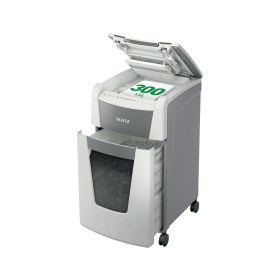 Leitz IQ Autofeed Office 300 Micro Cut P 5 Shredder White 606674 F