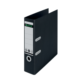 Leitz LAF180 Recycled 80mm A4 Black 10 Pack 606367 F