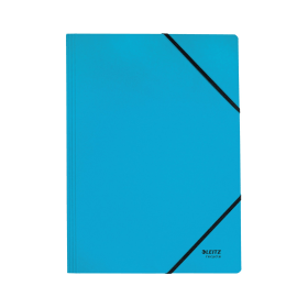 Leitz Recycle Card Folder Elastic Bands 430gsm A4 Blue 10 Pack 788025 F