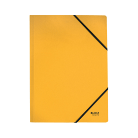 Leitz Recycle Card Folder Elastic Bands 430gsm A4 Yellow 10 Pack 788023 F
