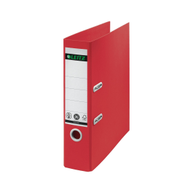 Leitz Recycle Colours Lever Arch File A4 80mm Red 10 Pack 787999 F