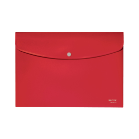 Leitz Recycle Document Wallet Plastic A4 Red 10 Pack 788020 F