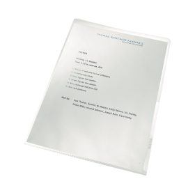 Leitz Recycled Cut Flush Folders A4 Clear 100 Pack 287472 F