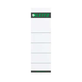Leitz Self Adhesive Spine Labels 68mm x 236mm White 10 Pack 105038 F