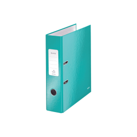 Leitz Wow 180 Lever Arch File 80mm A4 Ice Blue 10 Pack 436068 F