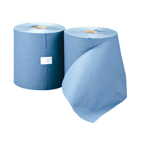 Leonardo 1 Ply Blue Hand Towel Roll 200mm x 200m 6 Pack 486390 F