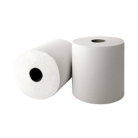 Leonardo 2 Ply Laminated Hand Towel Roll White 6 Pack 484221 F