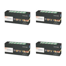 Lexmark 24B717 Multipack Full Set of 4 Toner Cartridges Original