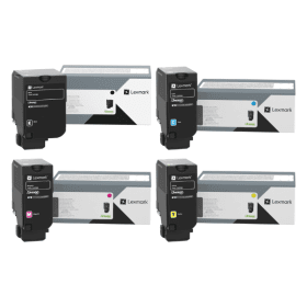 Lexmark 24B75 Multipack Full Set of 4 Toner Cartridges Original