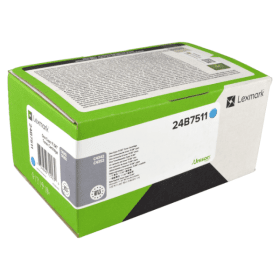 Lexmark 24B7511 Cyan Toner Cartridge Original