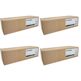 Lexmark 24B7585 2 3 4 High Capacity Return Programme Multipack Full Set of 4 Toner Cartridges Original