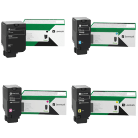 Lexmark 71C20 Return Programme Multipack Full Set of 4 Toner Cartridges Original