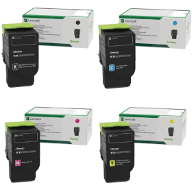 Lexmark 75M2H High Capacity Return Programme Multipack Full Set of 4 Toner Cartridges Original
