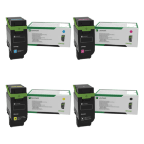 Lexmark 75M2X High Capacity Return Programme Multipack Full Set of 4 Toner Cartridges Original