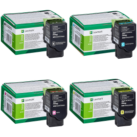 Lexmark C2320 Return Programme Multipack Full Set of 4 Toner Cartridges Original