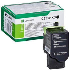 Lexmark C232HK0 Black High Capacity Return Programme Toner Cartridge Original