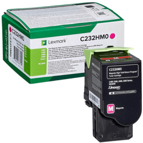 Lexmark C232HM0 Magenta High Capacity Return Programme Toner Cartridge Original