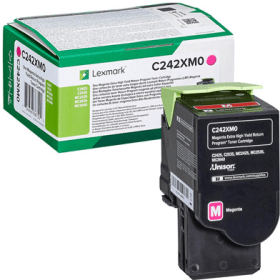 Lexmark C242XM0 Magenta Extra High Capacity Return Programme Toner Cartridge Original