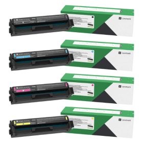 Lexmark C332H High Capacity Return Program Multipack Full Set of 4 Toner Cartridges Original