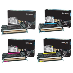 Lexmark C746 High Capacity Return Program Multipack Full Set of 4 Toner Cartridges Original