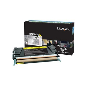 Lexmark C746A1YG Yellow Return Program Toner Cartridge Original