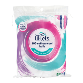 Lil Lets Cotton Wool Balls 100 x 12 1200 Pack LIL20835 F