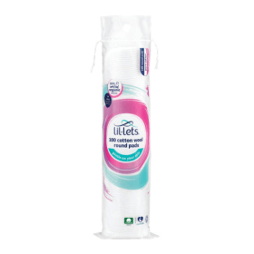 Lil Lets Cotton Wool Round Pads 100 x 12 1200 Pack LIL20837 F