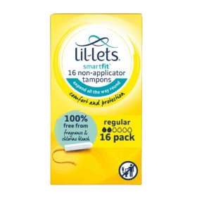Lil Lets Non Applicator Tampons Regular 16 x 6 96 Pack LIL20700 F