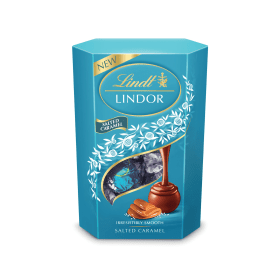 Lindt Lindor Cornet Salted Caramel Chocolate 200g 859892 888888 F