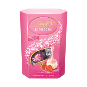 Lindt Lindor Strawberry and Cream Cornet 200g 893756 F